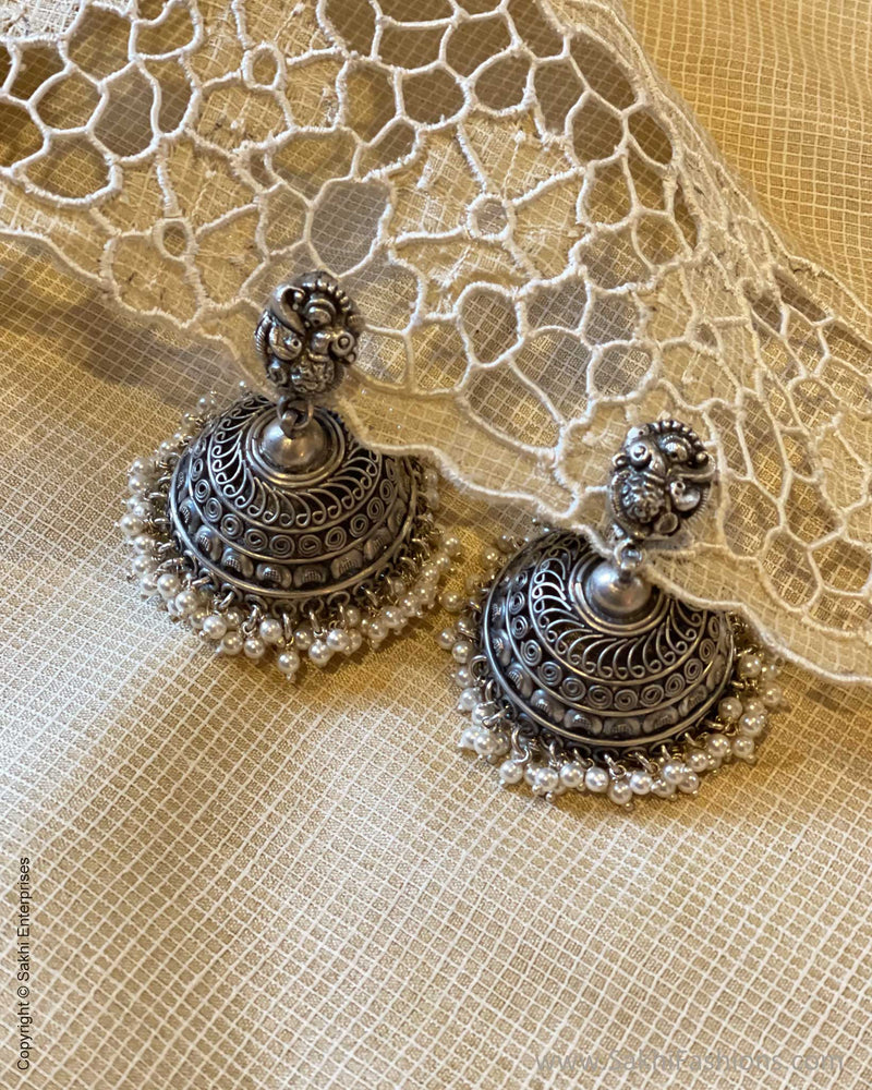 Pure Silver Jhumka earring Sakhi Fashions – sakhifashions