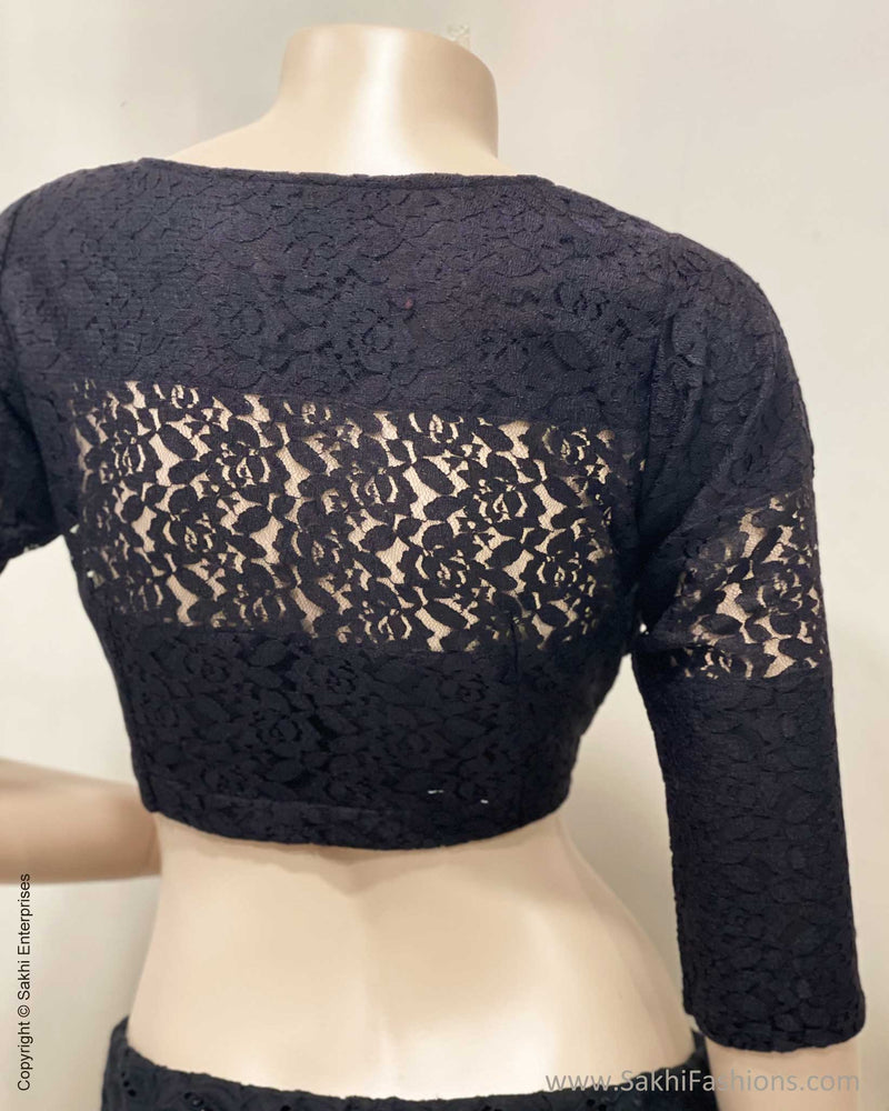 BL-R53071 Black Lace Blouse