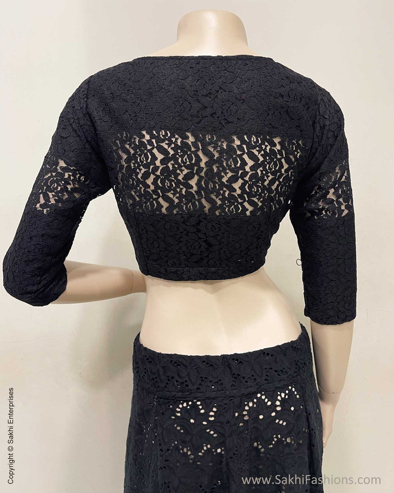 BL-R53071 Black Lace Blouse