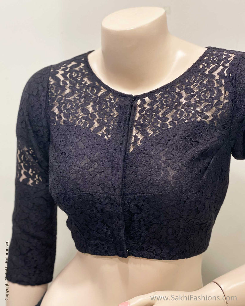 BL-R53071 Black Lace Blouse