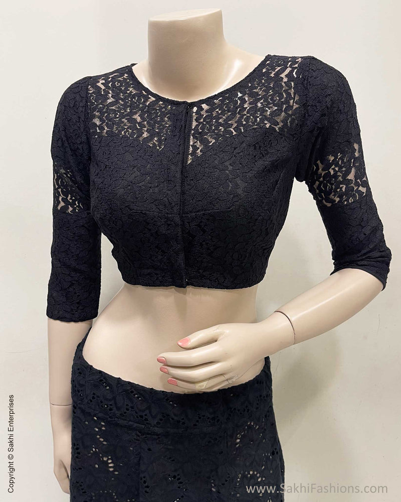 BL-R53071 Black Lace Blouse