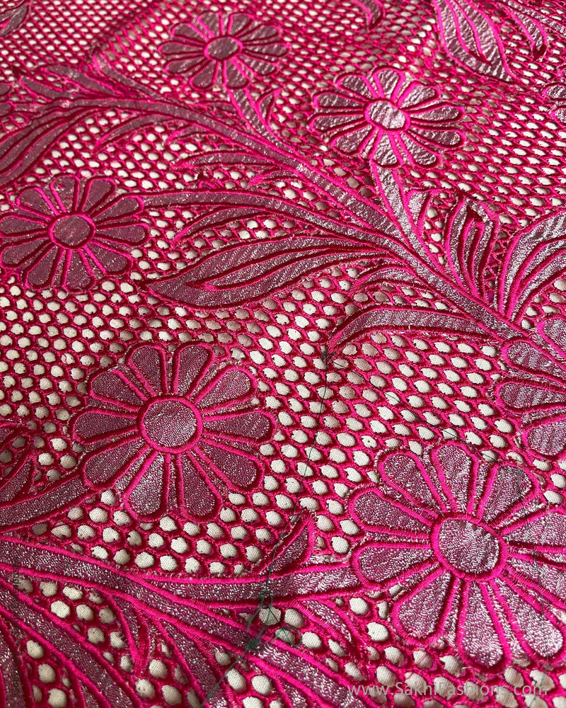 BL-V10903 Pink Cutwork Rblouse