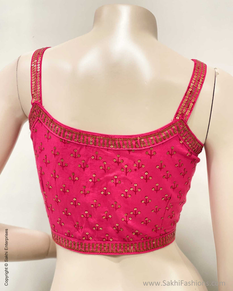 BL-V09850 Pink Spaghetti Blouse