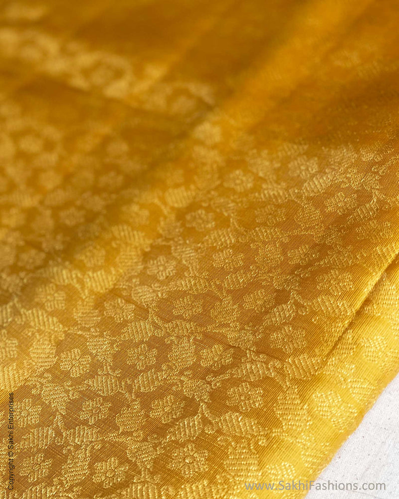 BL-V11306 Yellow Kora Kanchi Blouse