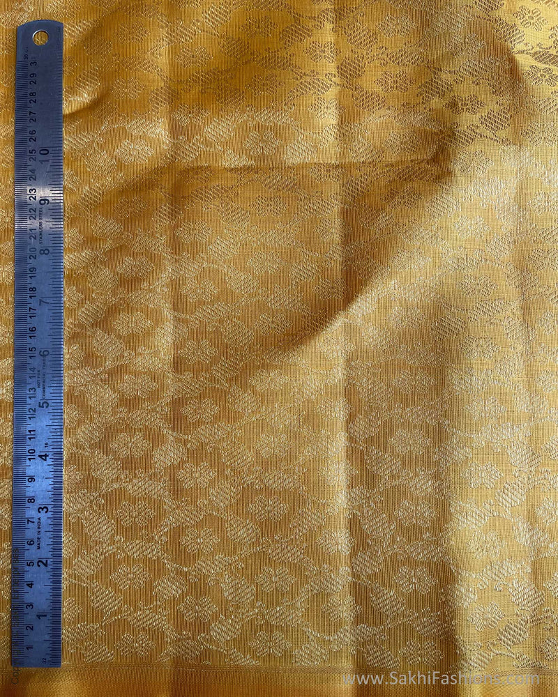 BL-V11306 Yellow Kora Kanchi Blouse
