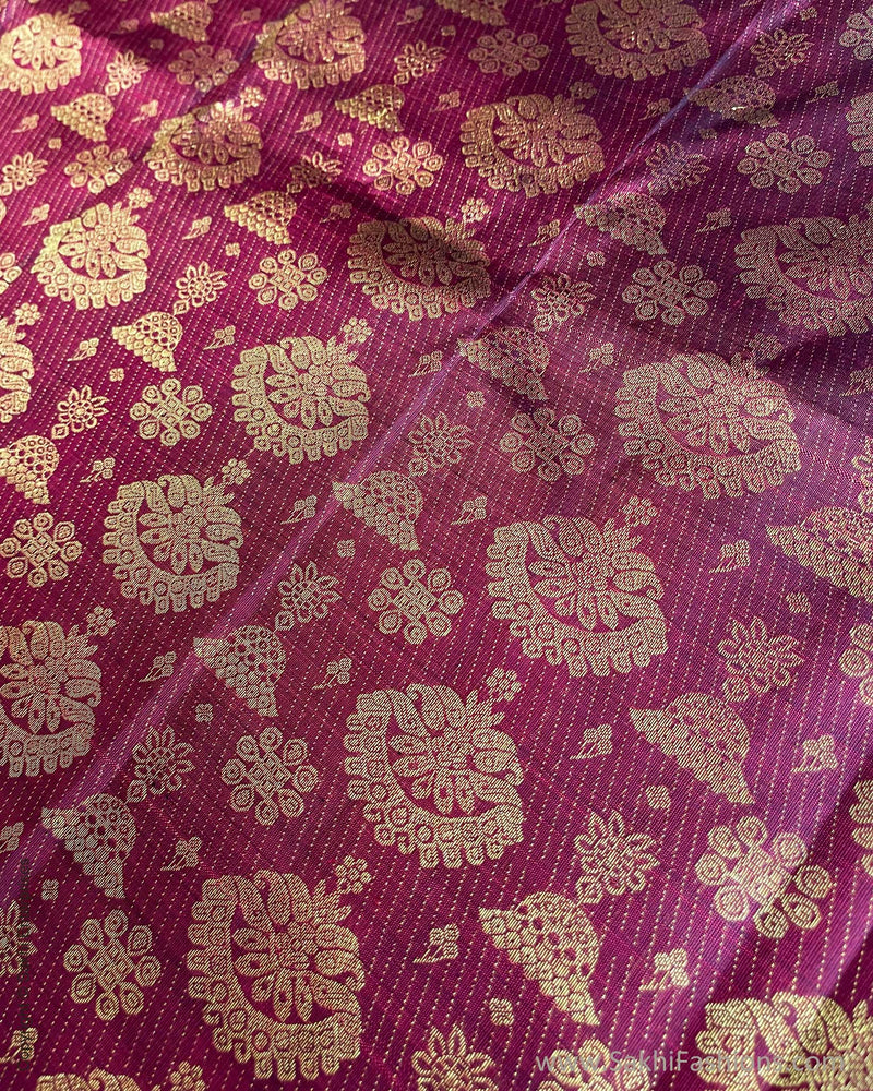 BL-V13438R Maroon Kanchi Blouse