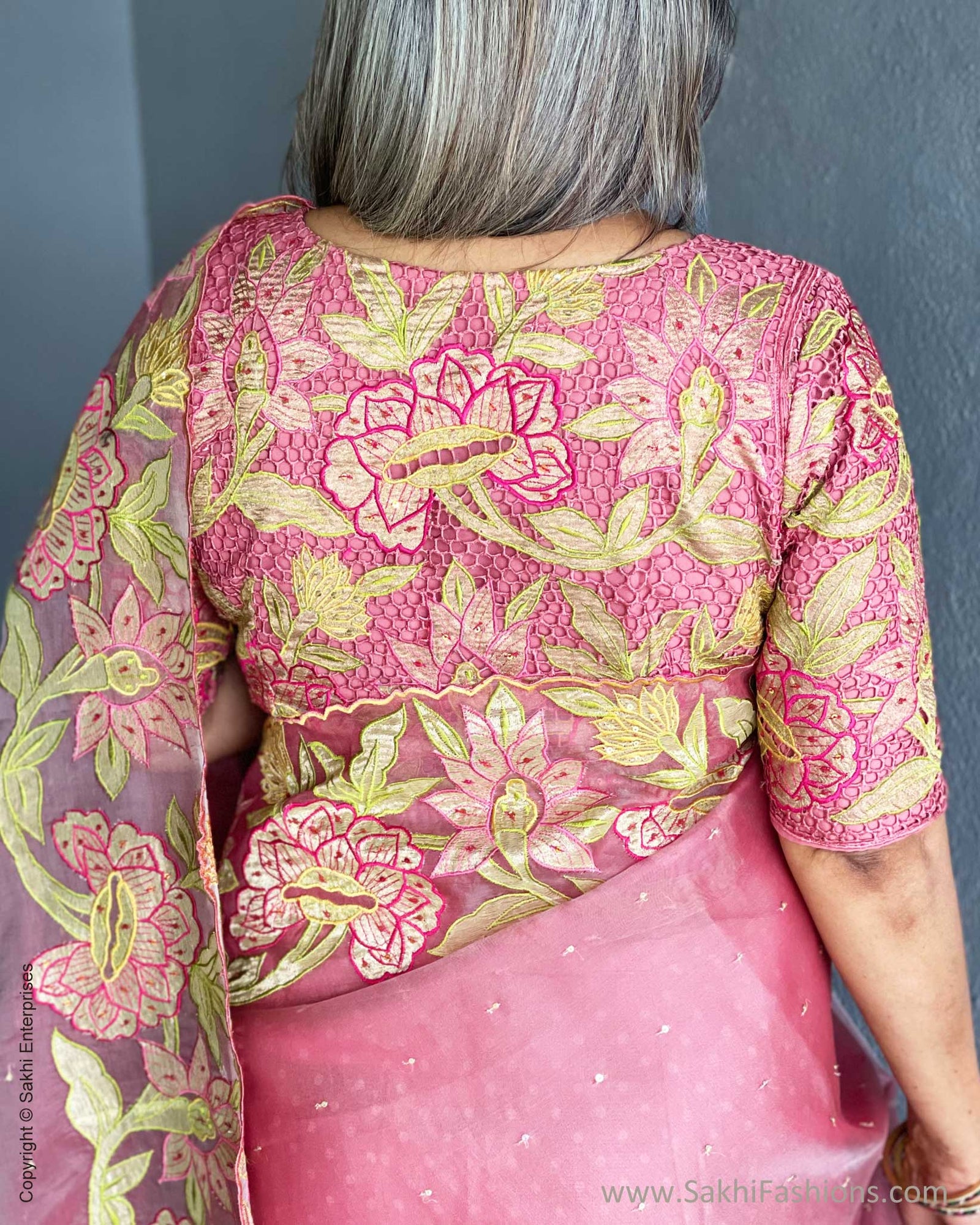 Betsy Jacquard Polkadot Top Pink | Caryn Lawn – Caryn Lawn