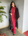 EE-V13406 Ajrakh Velvet Cape