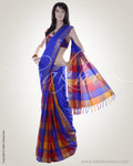 BGN-DE6 Blue & Multi Kanchivaram Silk Saree