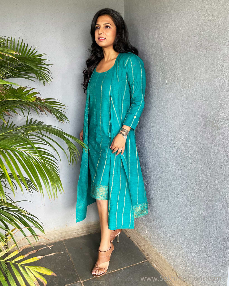 EE-V16241 Green Shift Dress Inner