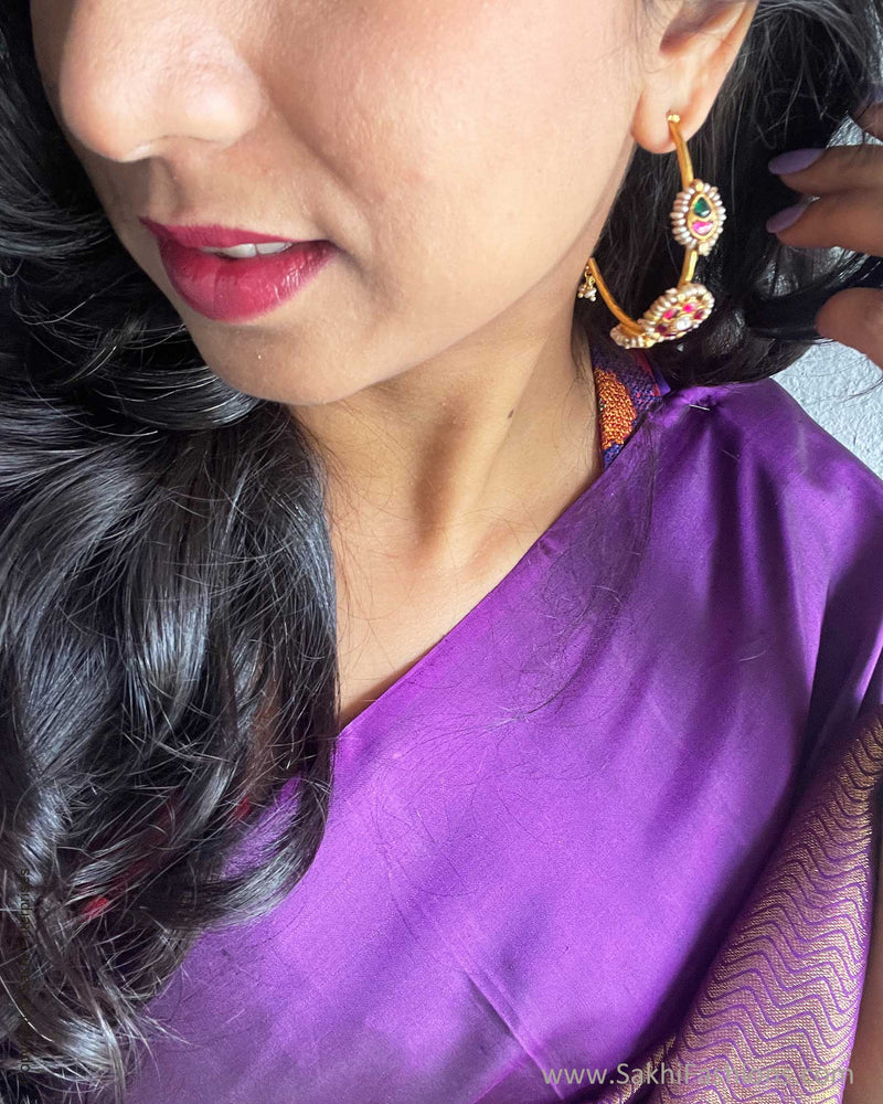 EE-V13411 Purple Kanchi saree