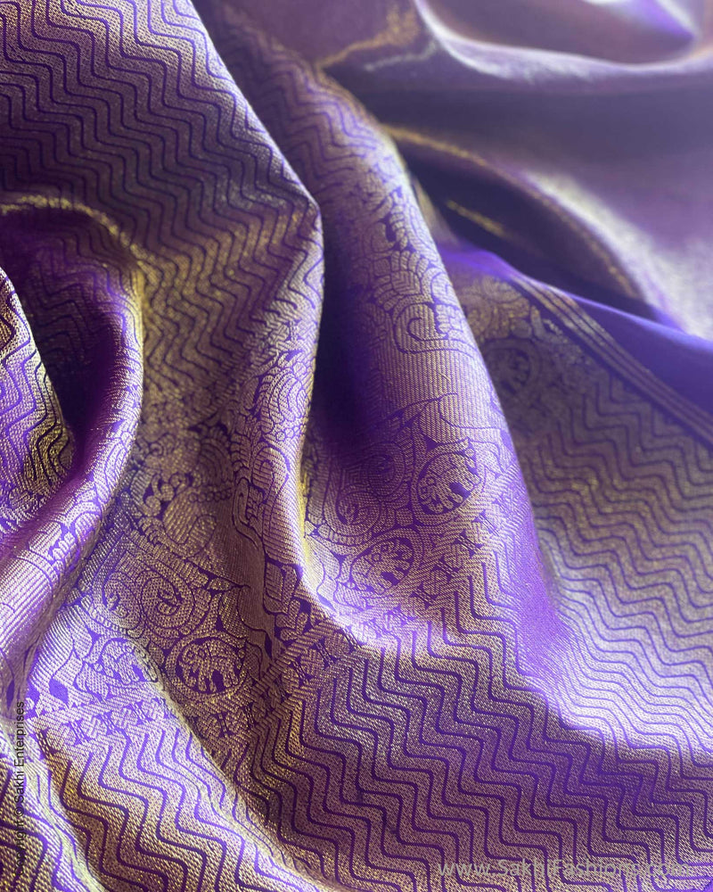 EE-V13411 Purple Kanchi saree