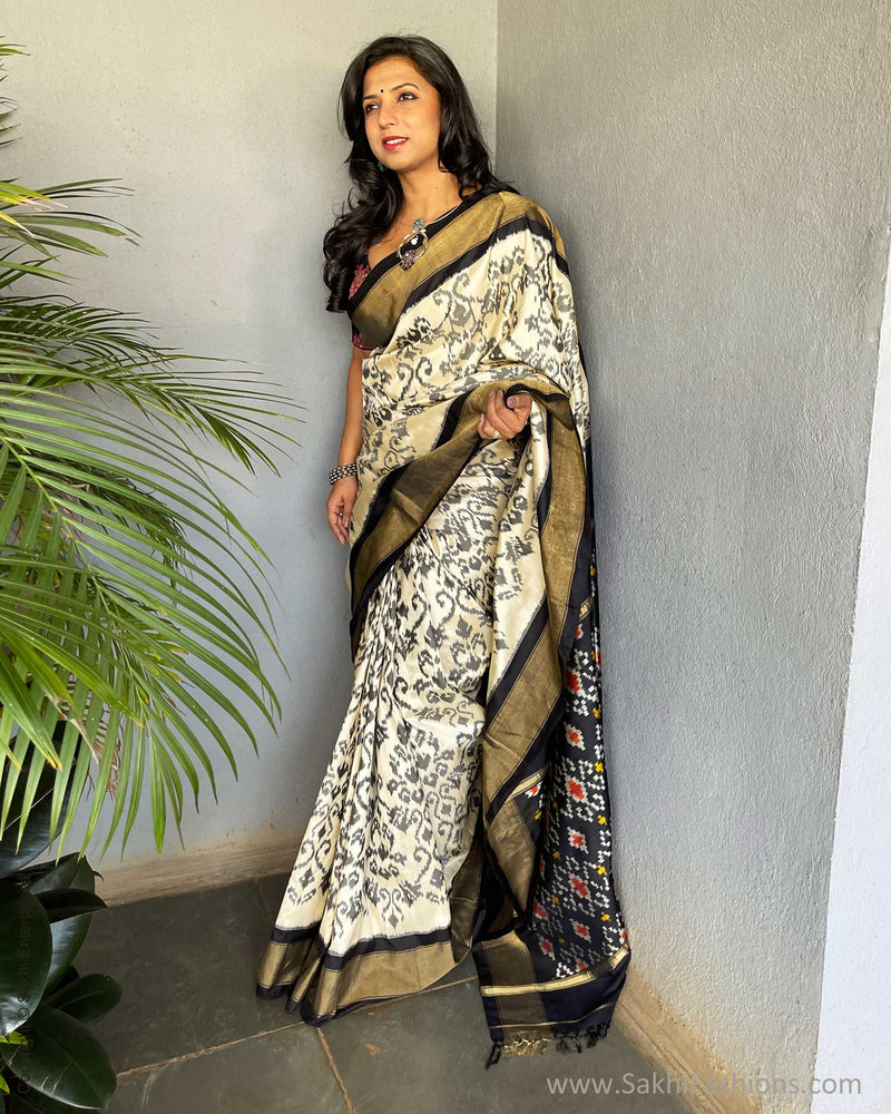 EE-S53610 Cream Handwoven Ikat