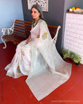 EE-V13721 Green Organza Saree
