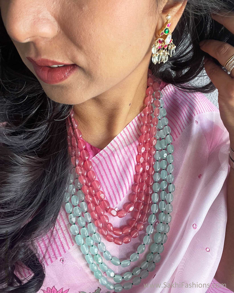EE-V13720 Pink Organza Saree