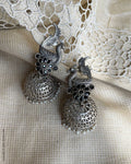 AJ-V16437 Peacock Jhumka Earring