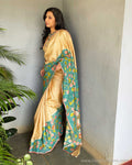 EE-V08406 Cream Kalamkari Tussar