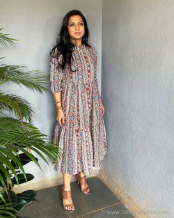 EE-V17361 Cotton Kalam Dress