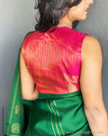 BL-R56723R Pink Kanchi Blouse