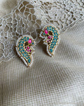 AS-V17712 Turq Peacock Earring