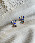 AS-V17730 Blue Lotus Studs