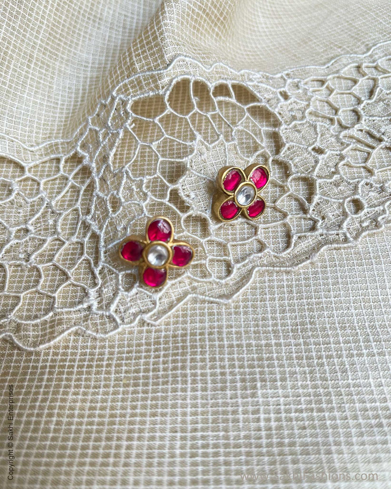 AS-V17732 Ruby Red Earring