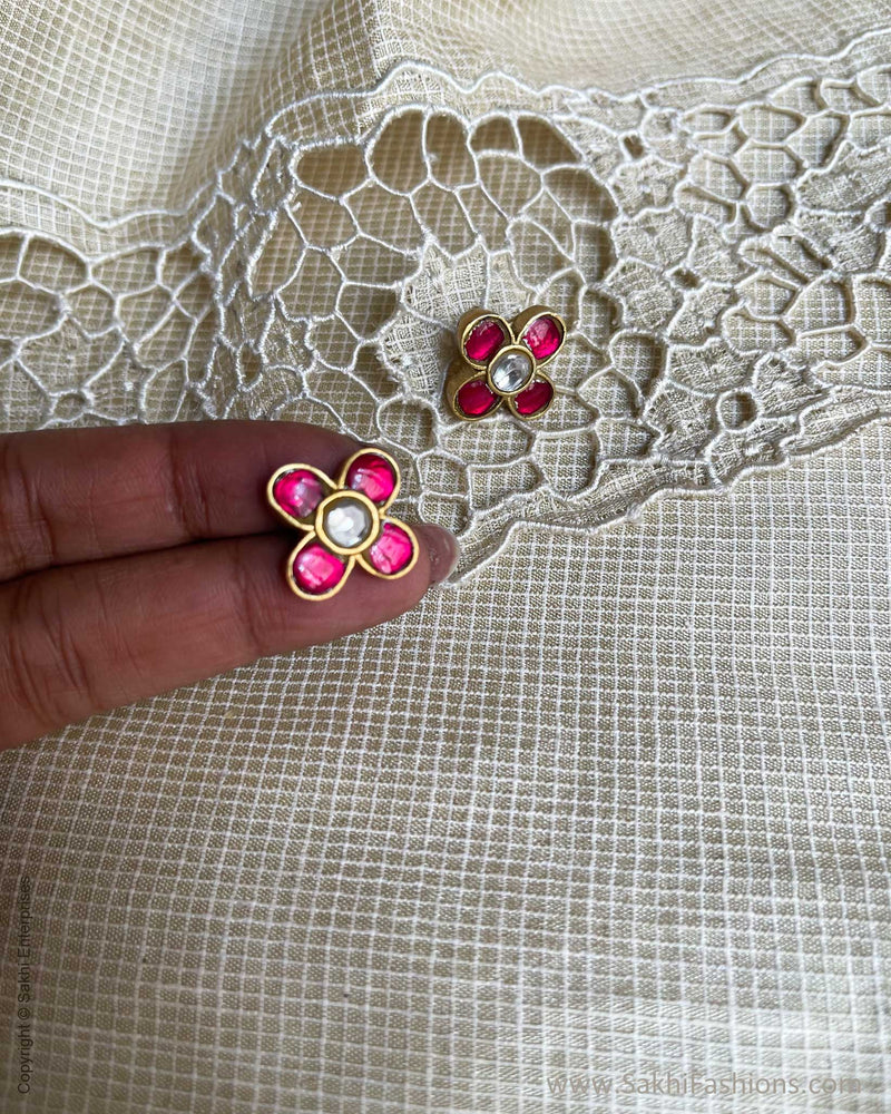 AS-V17732 Ruby Red Earring