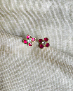 AS-V17732 Ruby Red Earring