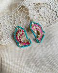 AS-V17714 Turq Fish Earring