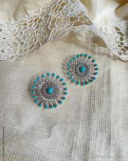 AS-V16482 Silver Turquoise Earring