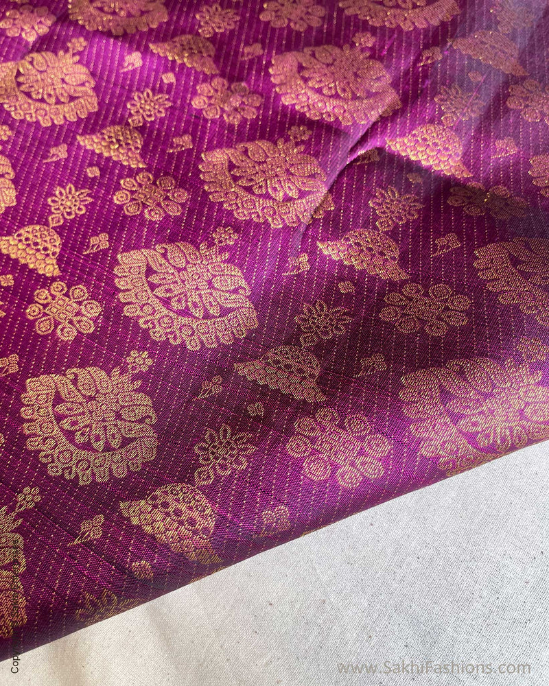 BL-V17288 Purple Kanchi Blouse