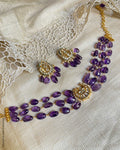 AJ-V12430 Purple Choker Set