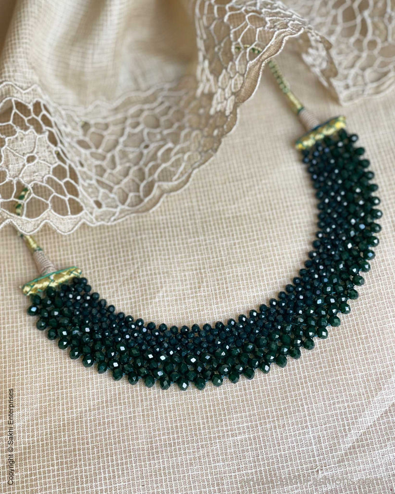 AJDS-52823 Green Bead Mala