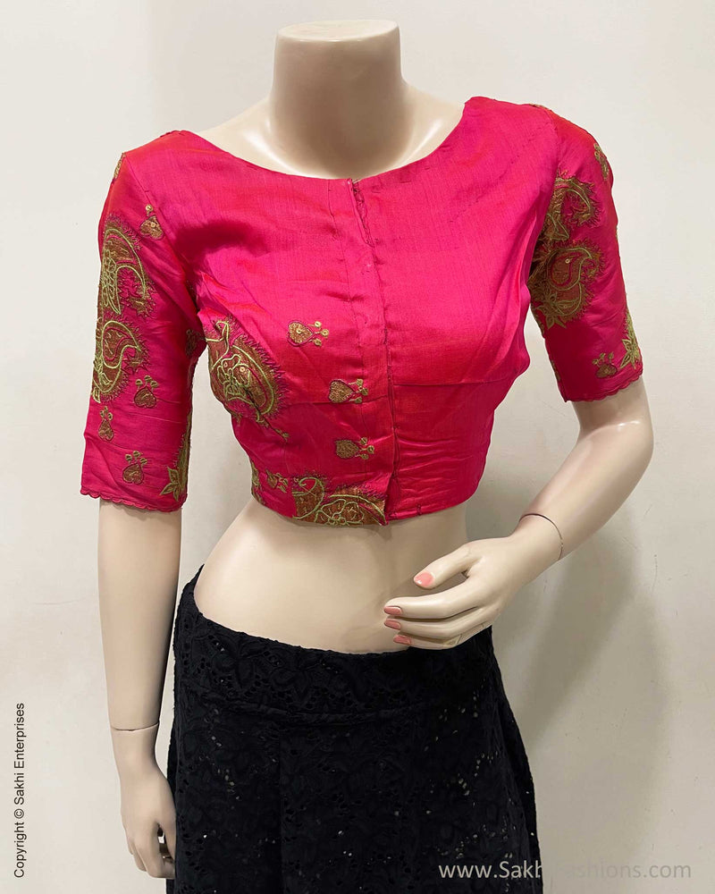 BL-V23391 Pink Kanchi Blouse