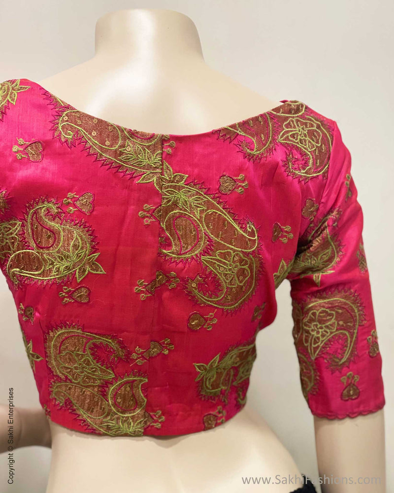 BL-V23391 Pink Kanchi Blouse