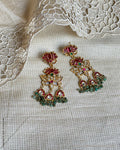 AJ-V19164 Lotus Meena Earrings