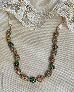AJ-V19094 Green Gold Mala