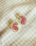 AS-W00199 Pink Peacock Stud
