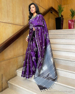 EE-V19850 Kasuti Purple Kanchi