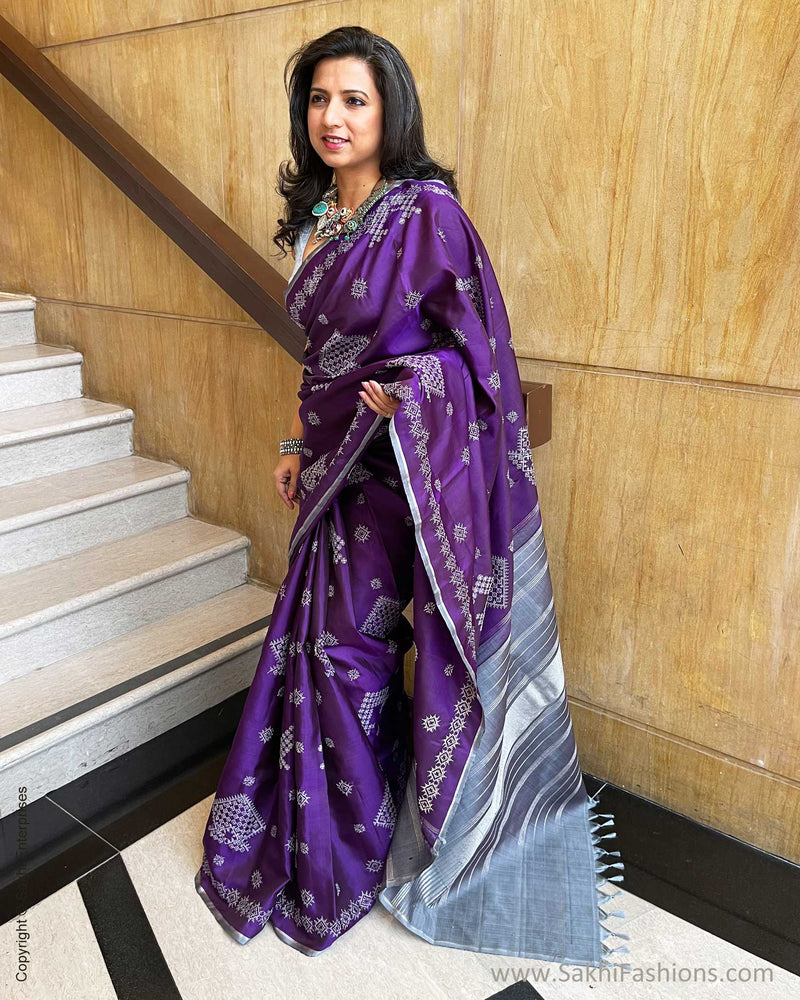 EE-V19850 Kasuti Purple Kanchi