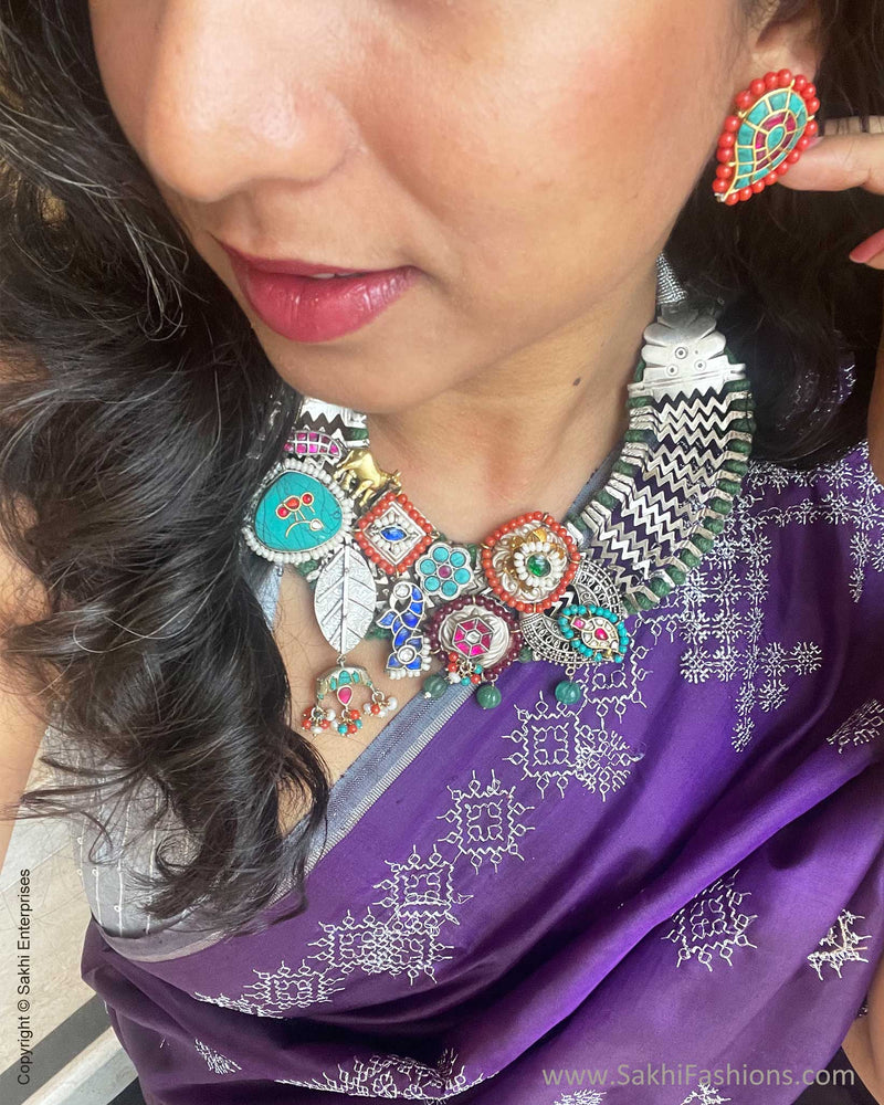 EE-V19850 Kasuti Purple Kanchi