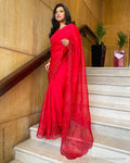 EE-V19847 Red Organza