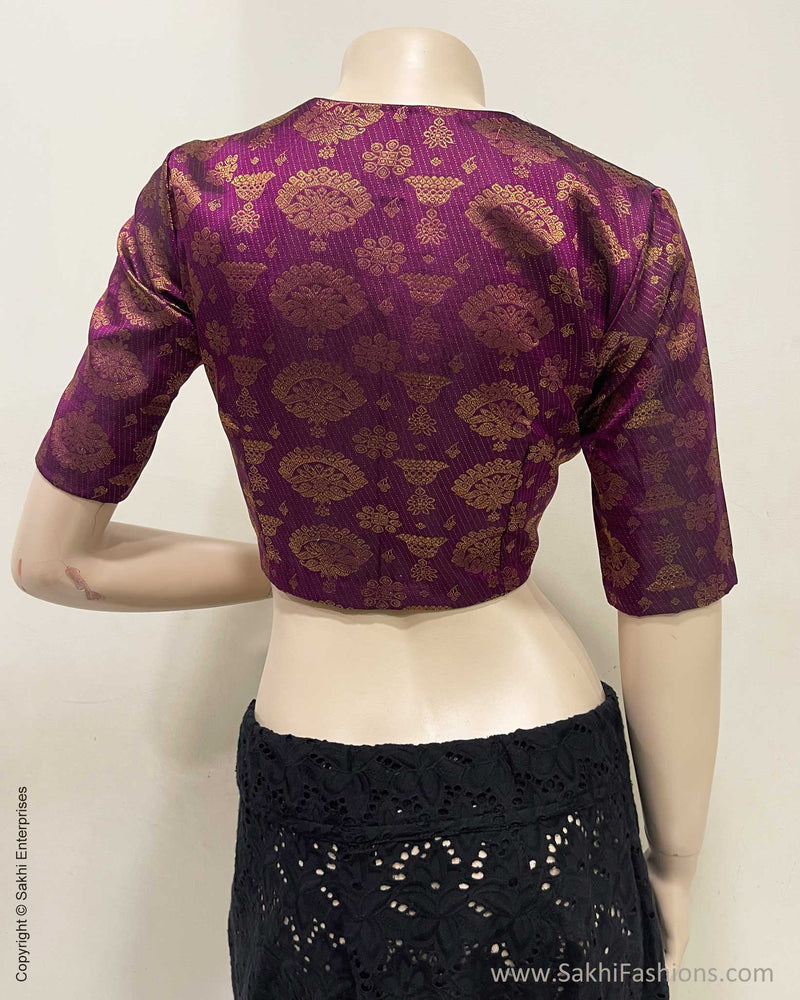 BL-V17288 Purple Kanchi Blouse