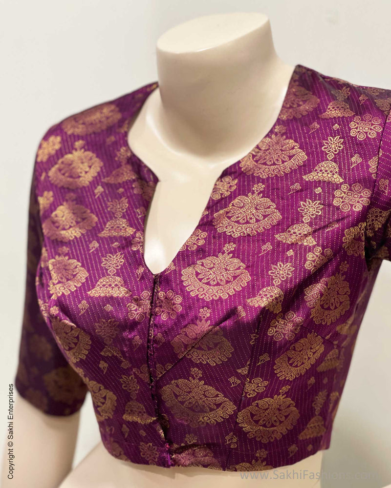 BL-V17288 Purple Kanchi Blouse