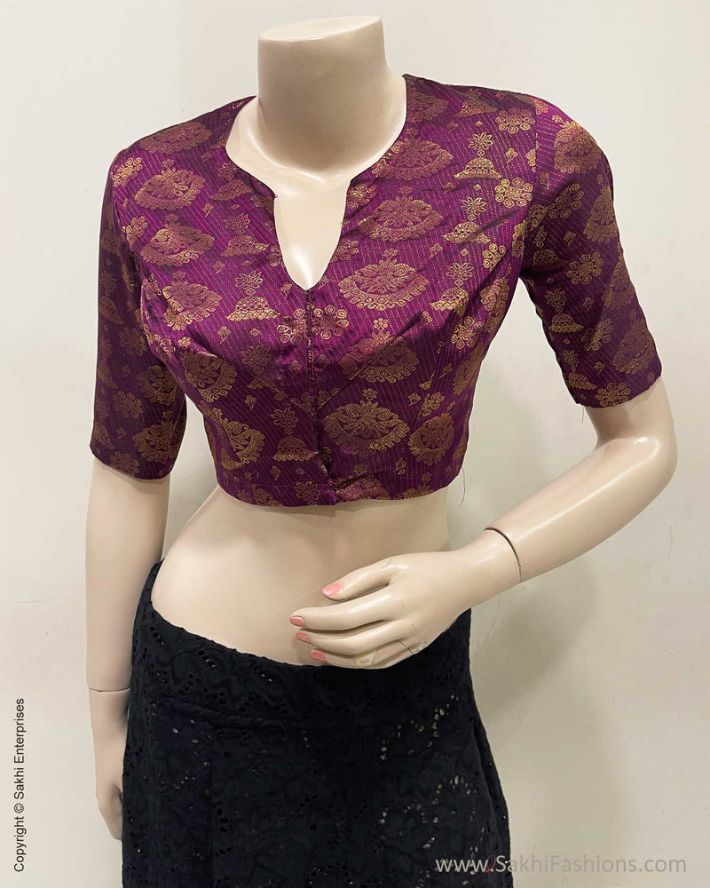 BL-V17288 Purple Kanchi Blouse