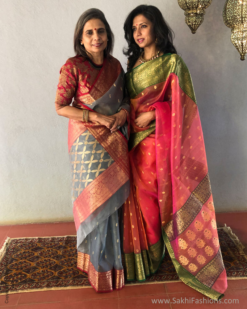 EE-S38348 Grey Katan Chanderi