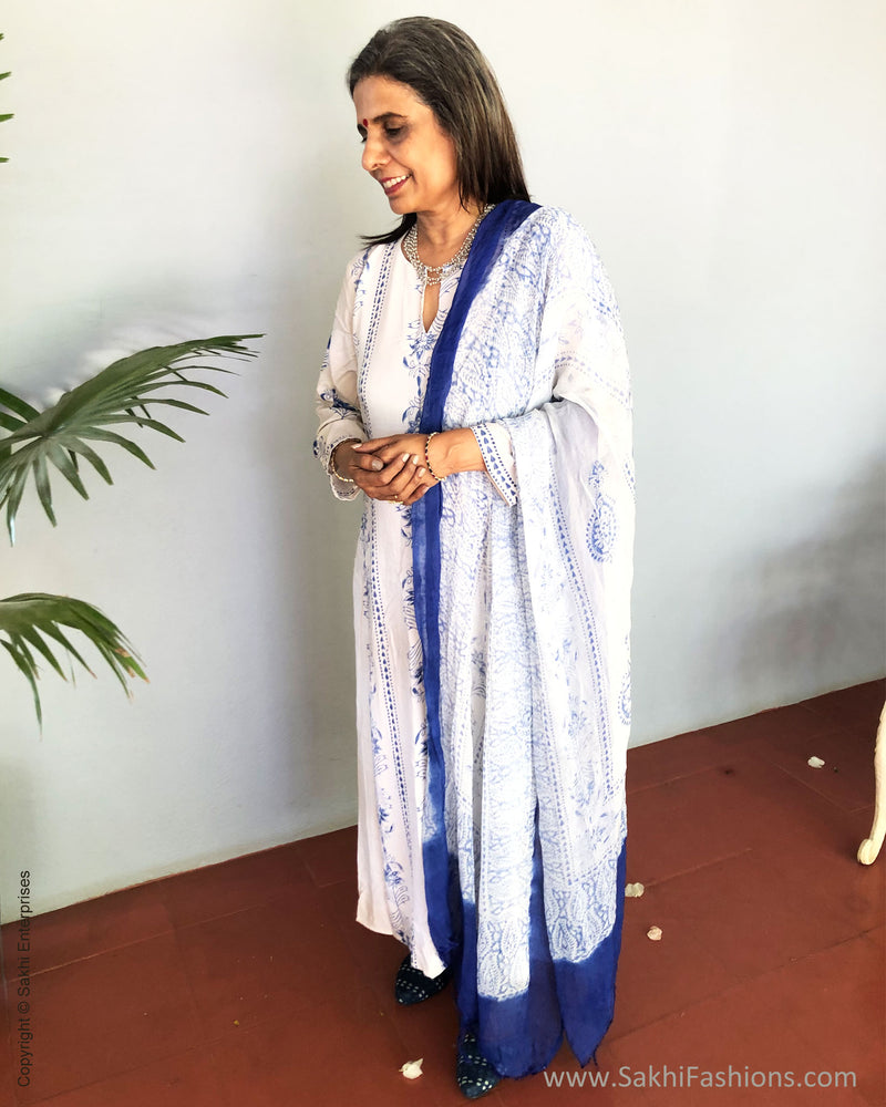 EE-S39568 Modal Blue Salwar