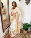 EE-W00154 Tussar Cotton Sari