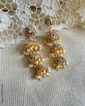 AJ-V19085 Statement Triple Jumka Earring