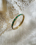 AJ-V19151 Kundan Bangle Green